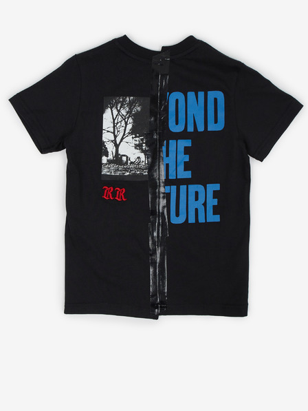 Diesel Schwarzes T-Shirt für Jungen mit Aufdruck Diesel