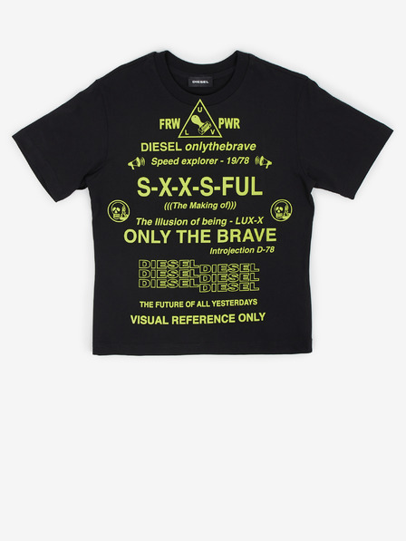 Diesel Schwarzes Jungen-T-Shirt Diesel