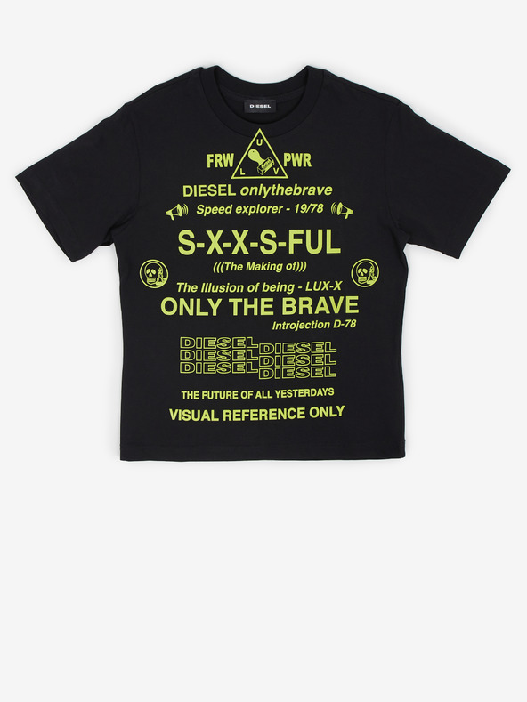 Diesel Schwarzes Jungen-T-Shirt Diesel