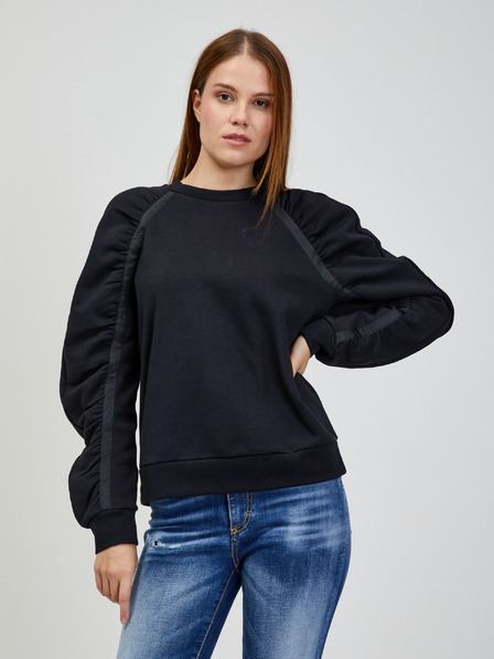Karl Lagerfeld Schwarzes Damen-Sweatshirt KARL LAGERFELD