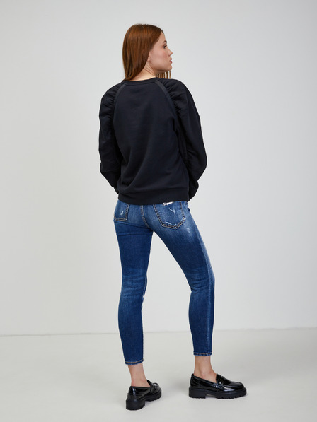 Karl Lagerfeld Schwarzes Damen-Sweatshirt KARL LAGERFELD