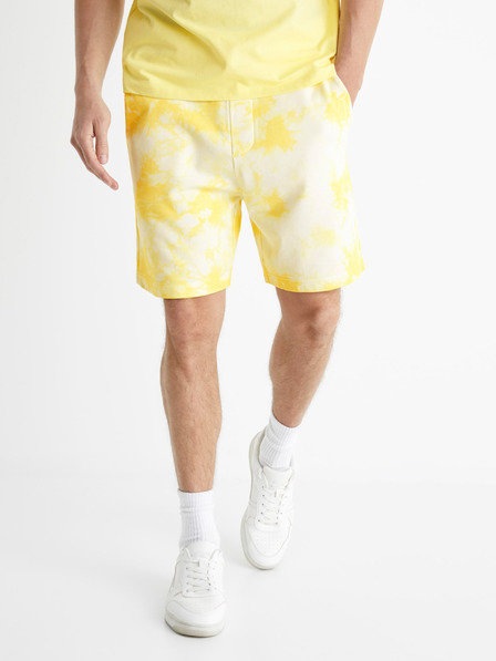 Celio Gelbe Batikshorts Celio Botache