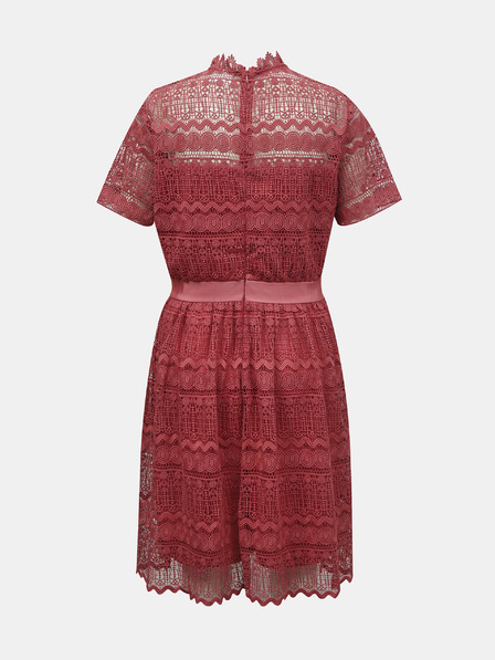 Vila Rosa Spitzenkleid mit Stehkragen VILA Nelly
