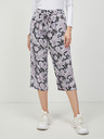 ONLY Lila und schwarz gemusterte Culottes ONLY Nova