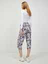 ONLY Lila und schwarz gemusterte Culottes ONLY Nova