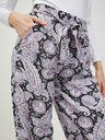 ONLY Lila und schwarz gemusterte Culottes ONLY Nova