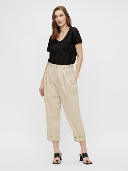 .OBJECT Cremefarbene Cropped Pants .OBJECT Nancy