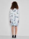 Noisy May Blau und weiß gemustertes Sweatshirt-Kleid Noisy May Ilma