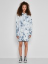 Noisy May Blau und weiß gemustertes Sweatshirt-Kleid Noisy May Ilma