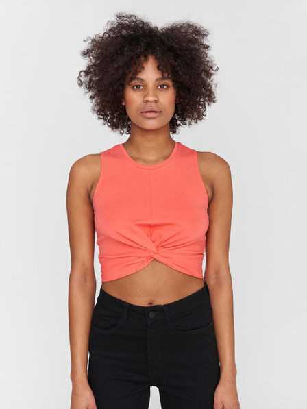 Noisy May Korallfarbenes Crop-Top Noisy May Twiggi