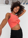 Noisy May Korallfarbenes Crop-Top Noisy May Twiggi