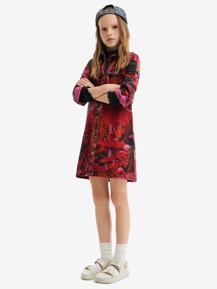 Desigual Rotes Mädchen Shirtkleid Desigual Alonso