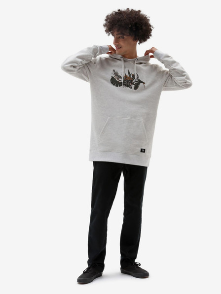 Vans Hellgrauer Herren-Kapuzenpullover VANS Back Bay gestromt