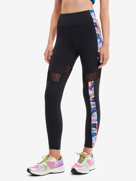 Desigual Schwarze Desigual Lotus Leggings für Damen