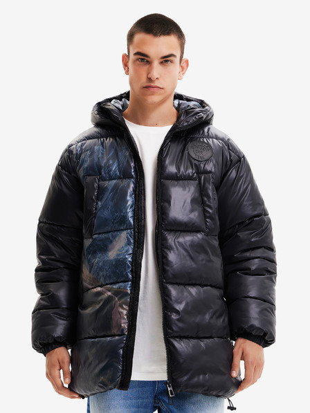 Desigual Schwarze Herren-Winter-Steppjacke Desigual Bowie
