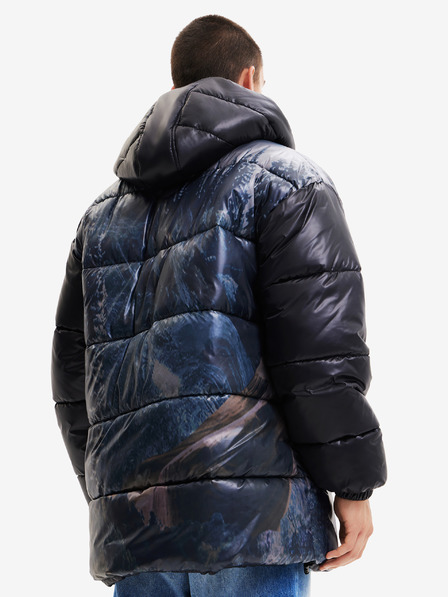 Desigual Schwarze Herren-Winter-Steppjacke Desigual Bowie