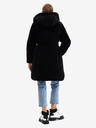 Desigual Schwarzer Damen-Wintermantel mit Pelz Desigual Sundsvall
