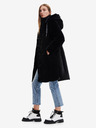 Desigual Schwarzer Damen-Wintermantel mit Pelz Desigual Sundsvall