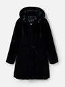 Desigual Schwarzer Damen-Wintermantel mit Pelz Desigual Sundsvall