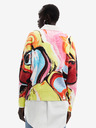 Desigual Gelb und rosa gemusterter Damenpullover Desigual Eugenia