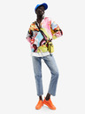 Desigual Gelb und rosa gemusterter Damenpullover Desigual Eugenia