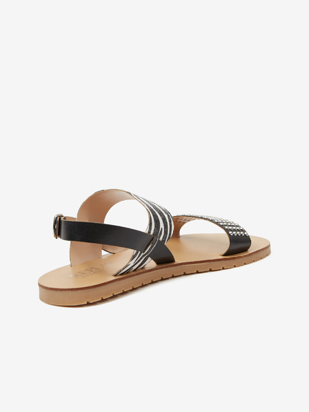 Replay Schwarze gemusterte Sandalen für Mädchen Replay