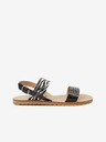 Replay Schwarze gemusterte Sandalen für Mädchen Replay