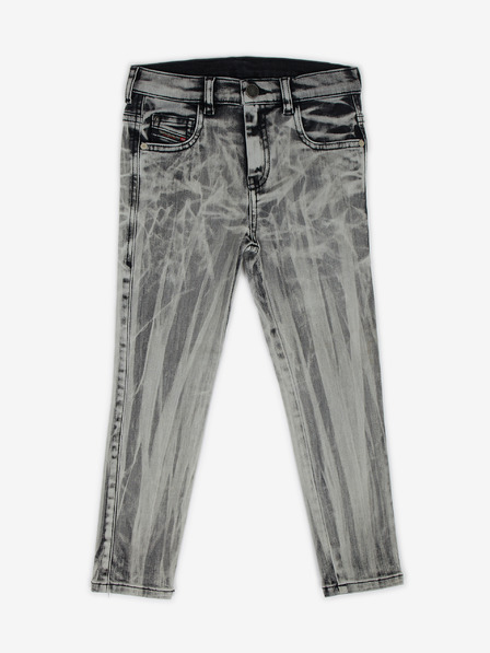 Diesel Schwarze und graue gemusterte Slim Fit Jeans für Mädchen von Diesel