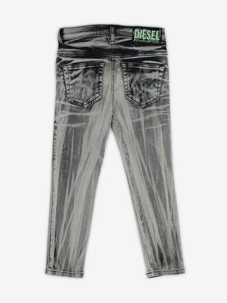 Diesel Schwarze und graue gemusterte Slim Fit Jeans für Mädchen von Diesel