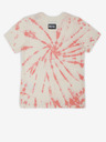 Diesel Rosa und cremefarbenes gemustertes Mädchen-T-Shirt Diesel