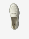 Tamaris Cremefarbene Leder-Slipper Tamaris