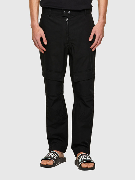 Diesel Schwarze Herren Diesel Seitentaschenhosen