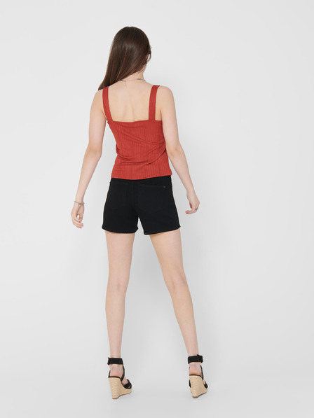 Jacqueline de Yong Schwarze Denim-Shorts JDY Nikki