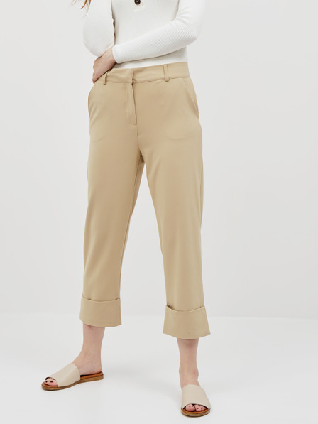 Jacqueline de Yong Beigefarbene Cropped-Hose JDY Wagner
