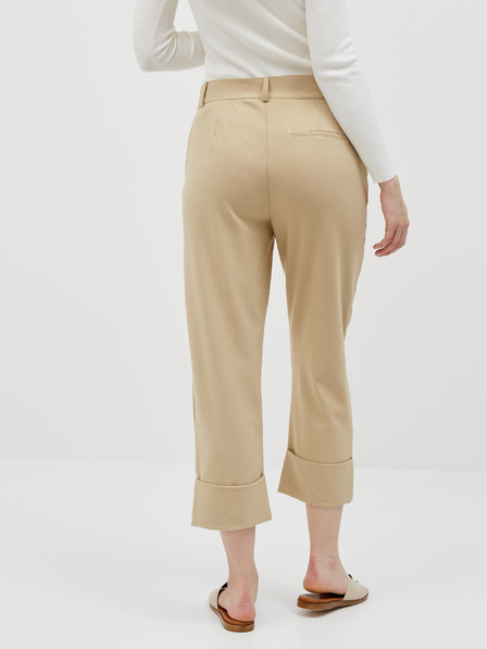 Jacqueline de Yong Beigefarbene Cropped-Hose JDY Wagner