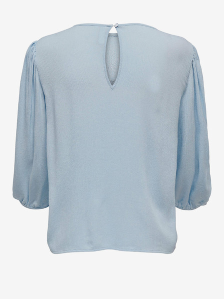 Jacqueline de Yong Hellblaue Dreiviertel-Ärmel-Bluse JDY Lucy
