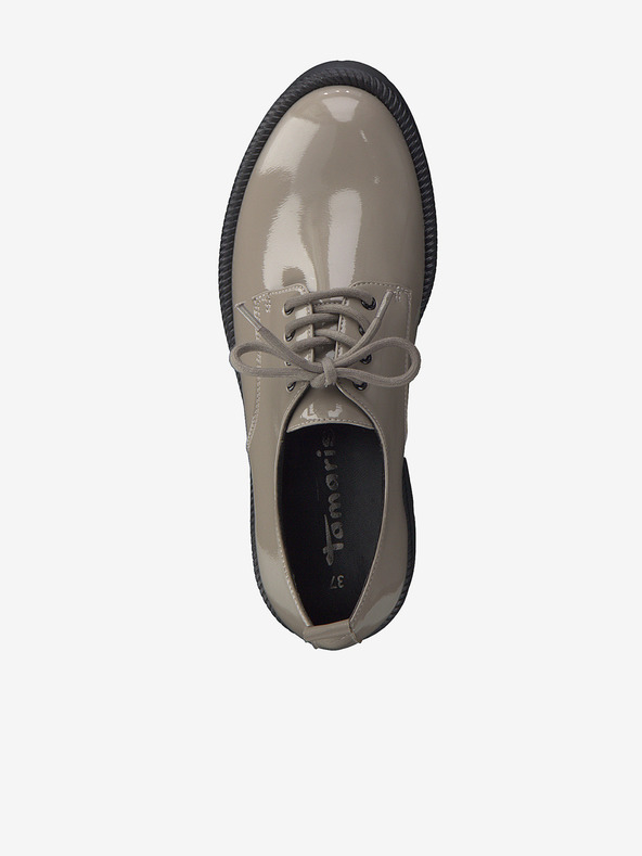 Tamaris Hellbraune glänzende Stöckelschuhe Tamaris