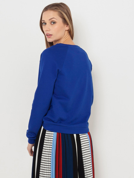 CAMAIEU Blaues Sweatshirt mit CAMAIEU-Schriftzug