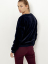 CAMAIEU Dunkelblaues Sweatshirt aus Samt CAMAIEU