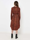 CAMAIEU Braun gemustertes Hemdkleid CAMAIEU