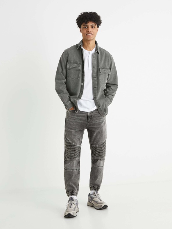 Celio Graue Herren-Jeanshose Celio