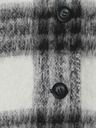 ICHI ICHI weiß-schwarz karierter, leichter Damenmantel