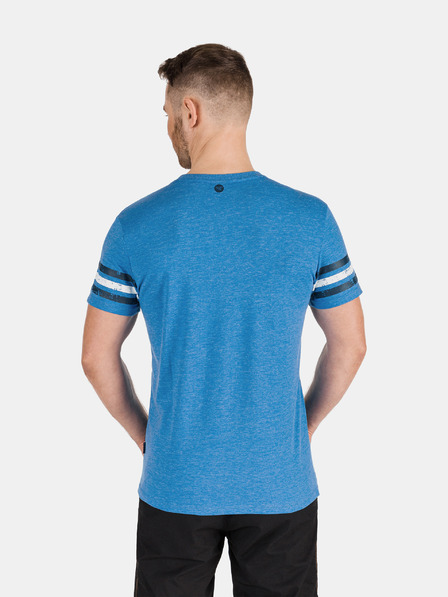 Sam 73 Blaues bedrucktes Herren-T-Shirt SAM 73
