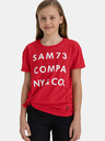 Sam 73 Rotes bedrucktes Mädchen-T-Shirt SAM 73