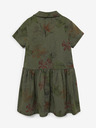 Desigual Khakifarbenes gemustertes Kleid für Mädchen Desigual Mickey Camo Flower