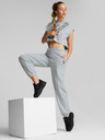 Puma Hellgraue melierte Damen-Jogginghose mit Schlitzen von Puma