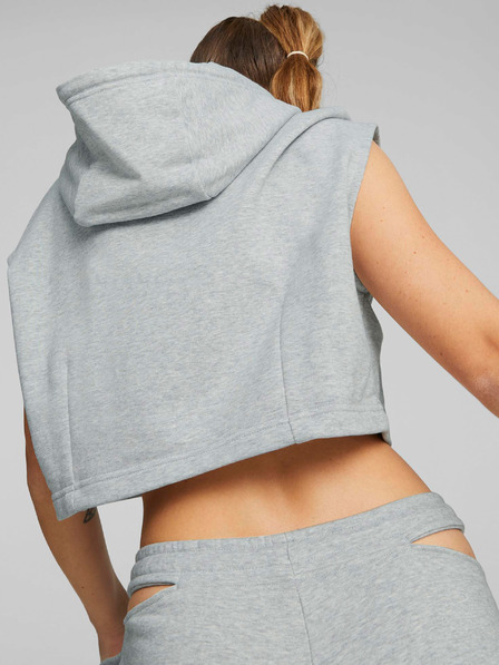 Puma Puma hellgrau Damen brindle kurz Hoodie
