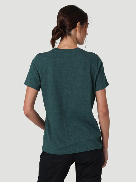 Wrangler Wrangler Dunkelgrünes gestromtes Damen-Shirt