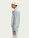 Scotch & Soda Blaue Herren-Isolierjacke aus Jeansstoff Scotch & Soda