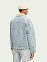 Scotch & Soda Blaue Herren-Isolierjacke aus Jeansstoff Scotch & Soda